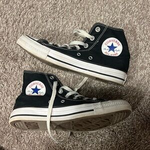 Black high-top Converse
